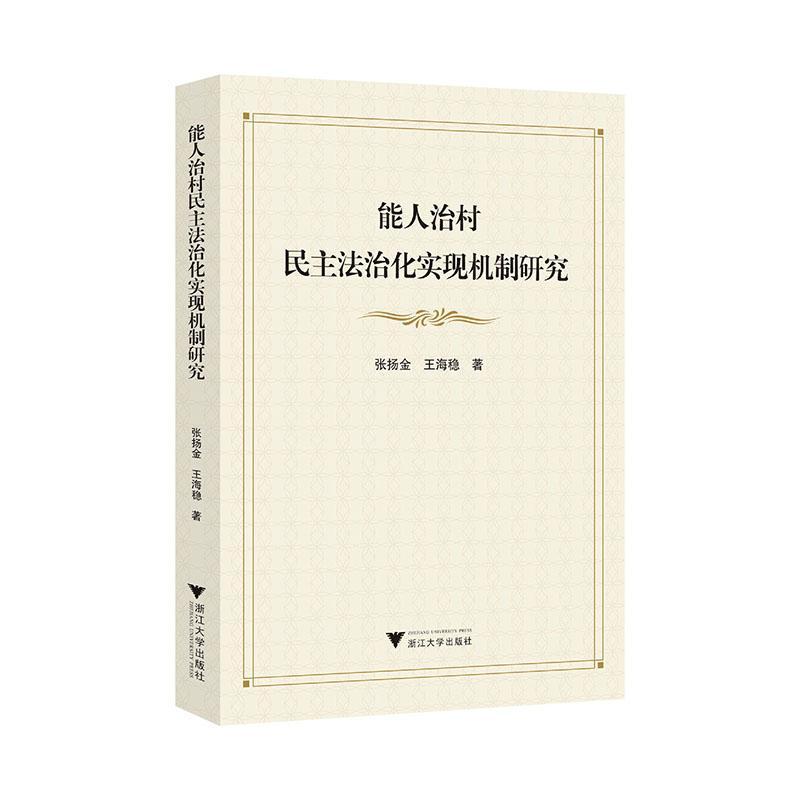 能人治村民主法治化实现机制研究