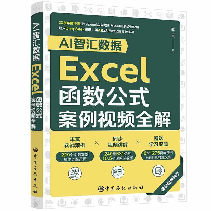 AI智汇数据:Excel函数公式案例视频全解