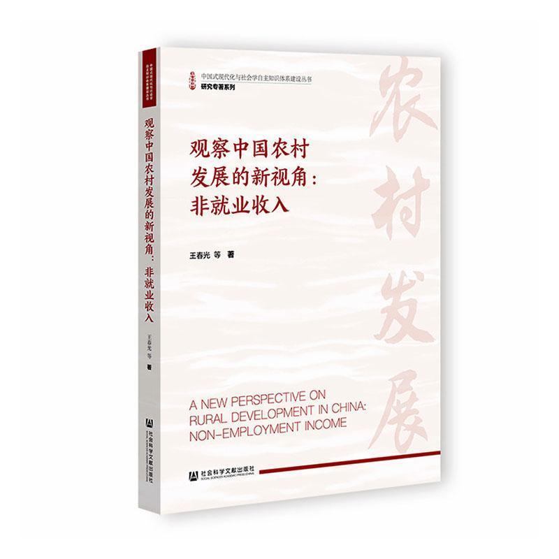 观察中国农村发展的新视角—非就业收入—non-employment income