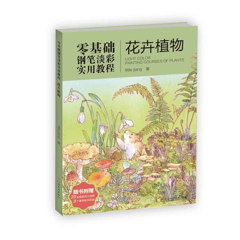 零基础钢笔淡彩实用教程:花卉植物