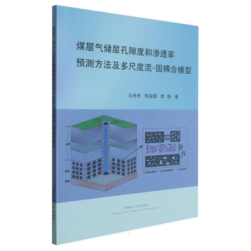 煤层气储层孔隙度和渗透率预测方法及多尺度流-固耦合模型