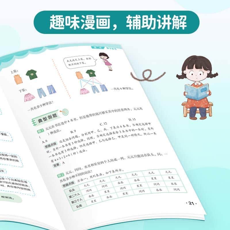 漫画思维导图小学数学知识大全:综合与实践
